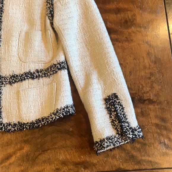 ecru cotton linen-look jacket for jeans or  suit - Picture 2 of 4